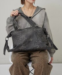 WHO'S WHO gallery | STUDDED BOSTON BAG(ボストンバッグ)