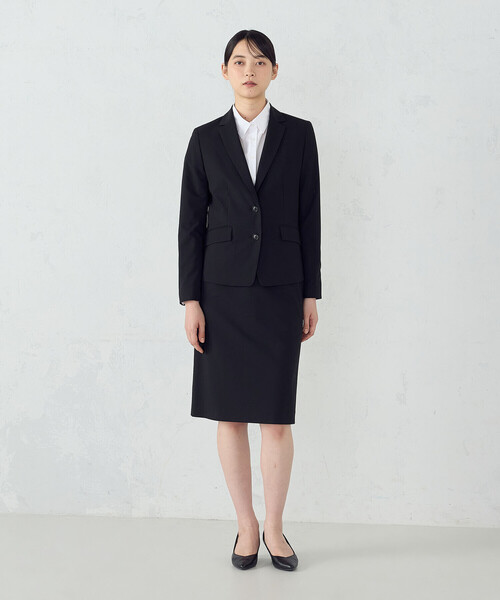 COMME CA ISM（コムサイズム）の「【セットアップ対応】SUPER-TEX ウール混トロピカルストレッチ タイトスカート（スーツスカート・レディース・ブラック・X-SMALL/SMALL/MEDIUM/LARGE/X-LARGE）」の2枚目の写真