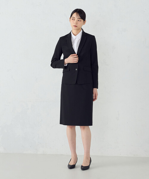 COMME CA ISM（コムサイズム）の「【セットアップ対応】SUPER-TEX ウール混トロピカルストレッチ タイトスカート（スーツスカート・レディース・ブラック・X-SMALL/SMALL/MEDIUM/LARGE/X-LARGE）」の3枚目の写真