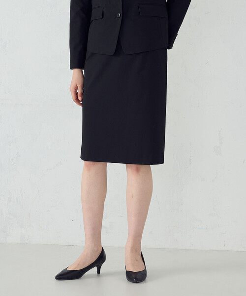 COMME CA ISM（コムサイズム）の「【セットアップ対応】SUPER-TEX ウール混トロピカルストレッチ タイトスカート（スーツスカート・レディース・ブラック・X-SMALL/SMALL/MEDIUM/LARGE/X-LARGE）」の4枚目の写真
