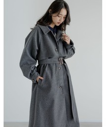 Re:EDIT（リエディ）の「[2025AW COLLECTION]ウールタッチベルト付きステンカラーコート（ステンカラーコート）」