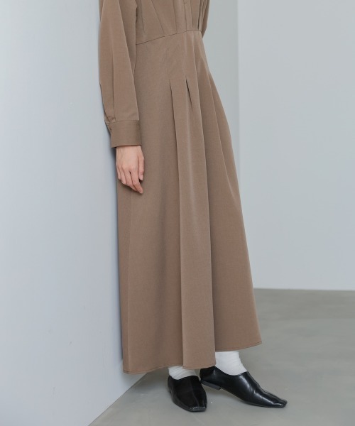 Bab（バブ）の「【選べるサイズ展開】2WAYウエストタックシャツワンピース（シャツワンピース・レディース・ブラウン/チャコールグレー/アイボリー・S/M/L）」の22枚目の写真