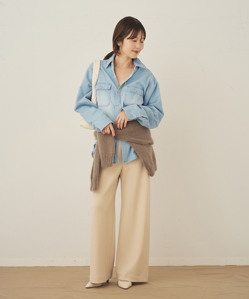 plage（プラージュ）の「DENIM シャツ（シャツ/ブラウス・レディース・サックスブルー/ブルー系その他・FREE）」の5枚目の写真