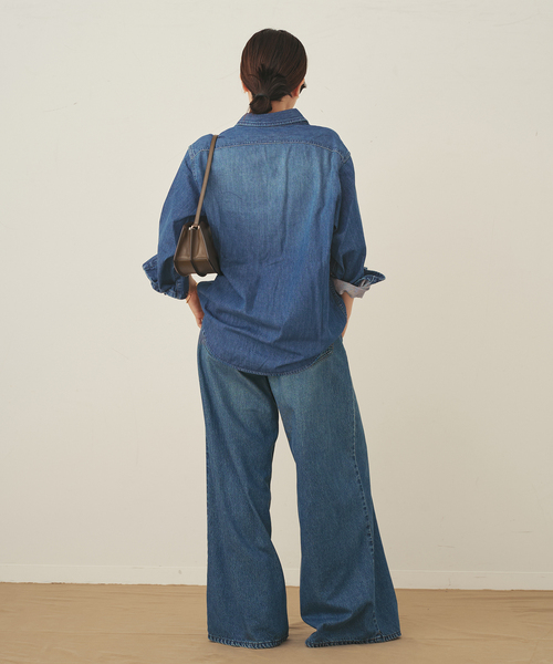 plage（プラージュ）の「DENIM シャツ（シャツ/ブラウス・レディース・サックスブルー/ブルー系その他・FREE）」の9枚目の写真
