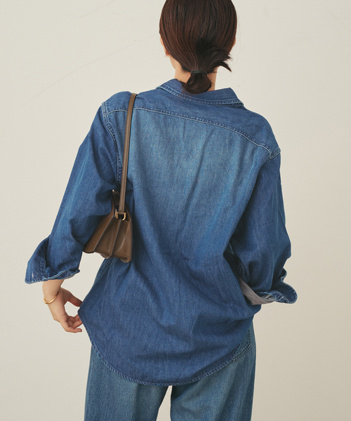 plage（プラージュ）の「DENIM シャツ（シャツ/ブラウス・レディース・サックスブルー/ブルー系その他・FREE）」の13枚目の写真