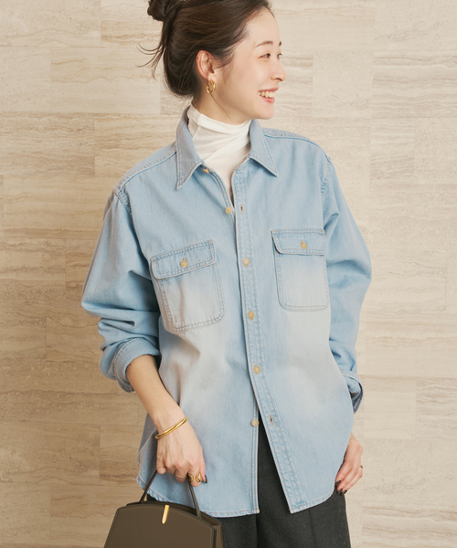 plage（プラージュ）の「DENIM シャツ（シャツ/ブラウス・レディース・サックスブルー/ブルー系その他・FREE）」の19枚目の写真