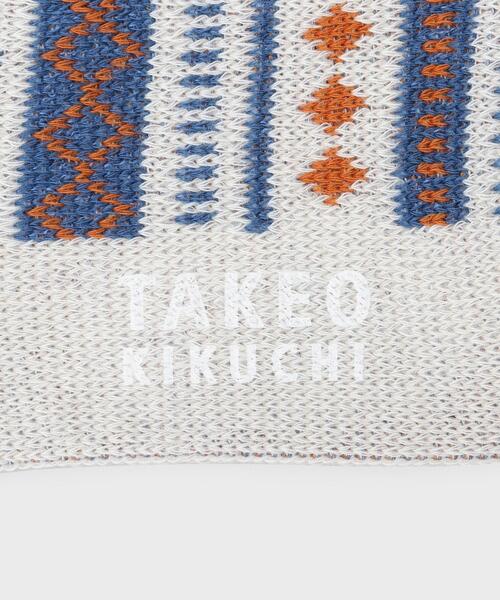 TAKEO KIKUCHI（タケオキクチ）の「フェアアイル柄ソックス（ソックス/靴下・メンズ・オレンジ系9/ホワイト系7/ブルー系その他6・00）」の8枚目の写真