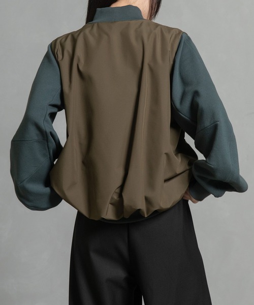 MARECHAL TERRE（マルシャルテル）の「コンビネーションプルオーバー（スウェット・レディース・ベージュ/ダークグリーン/ブラック/ネイビー・MEDIUM）」の11枚目の写真