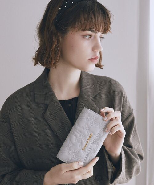 リボンキルティングロングウォレット（財布）｜Maison de FLEUR