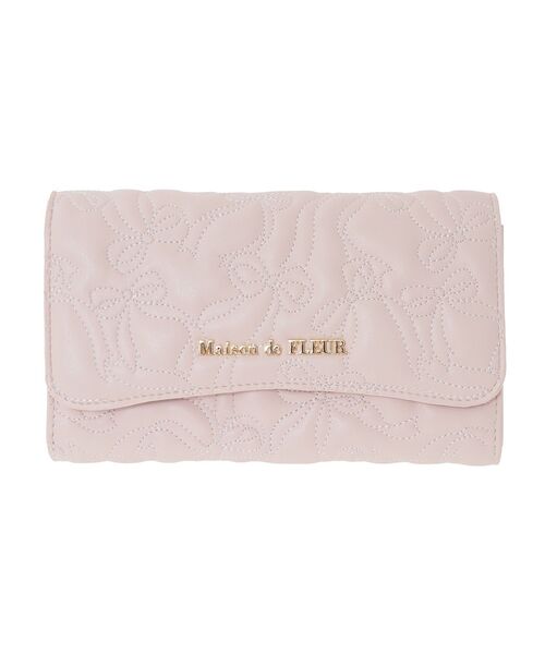 リボンキルティングロングウォレット（財布）｜Maison de FLEUR