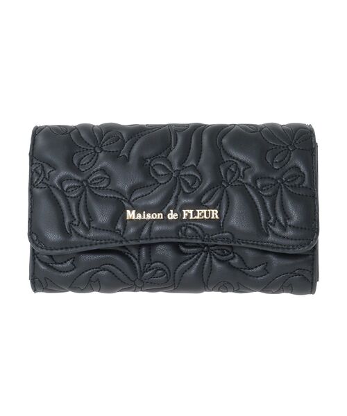 リボンキルティングロングウォレット（財布）｜Maison de FLEUR