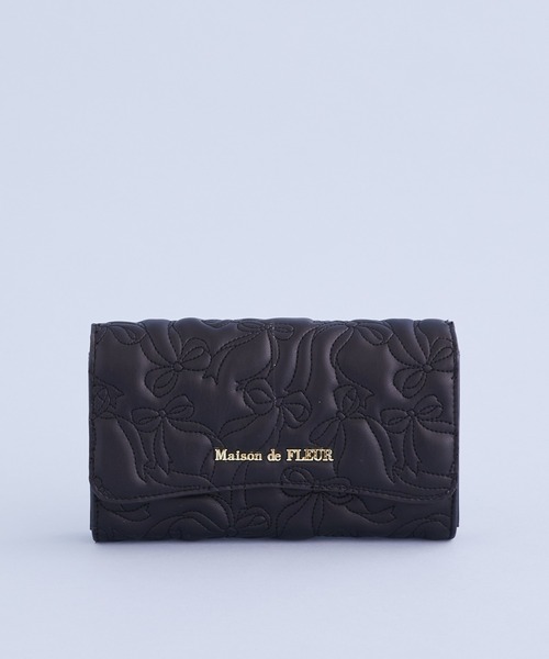 リボンキルティングロングウォレット（財布）｜Maison de FLEUR