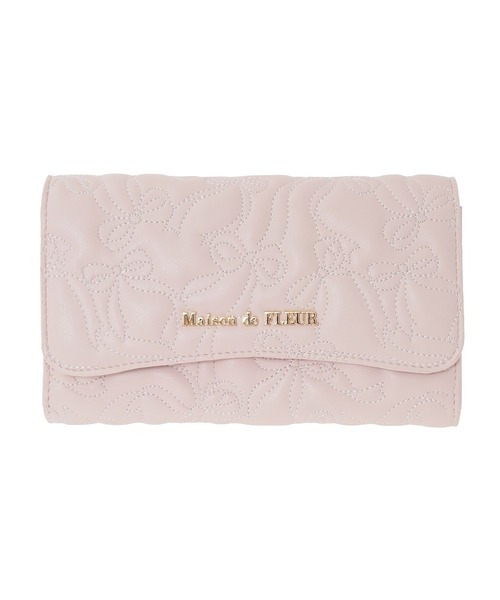 リボンキルティングロングウォレット（財布）｜Maison de FLEUR