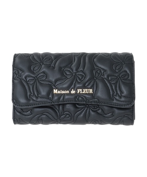 リボンキルティングロングウォレット（財布）｜Maison de FLEUR