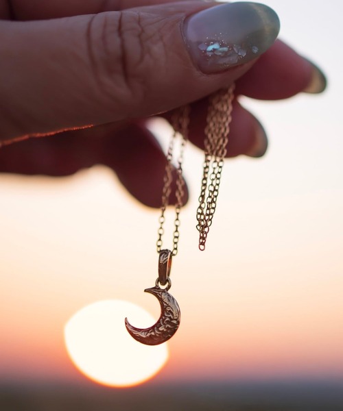 セール】MINI moon necklace/【ハワイアンジュエリー】【サージカル