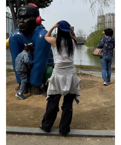 MUSINSA STANDARD WOMAN（ムシンサスタンダードウーマン）の「ウィメンズエッセンシャルタンクトップ[ブラック]（Tシャツ/カットソー・レディース・その他・MEDIUM/LARGE/X-SMALL/SMALL）」の18枚目の写真