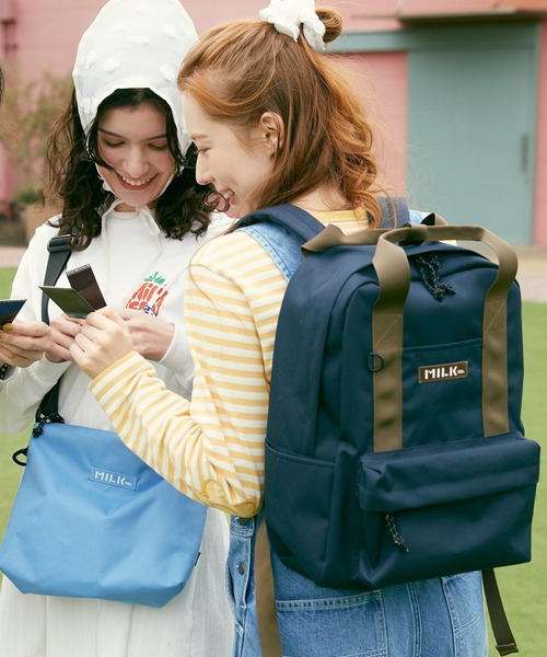 MILKFED.(ミルクフェド)の「BFF BACKPACK(バックパック/リュック・レディース・ライトブルー/ブラック/ネイビー/パープル・ONE SIZE)」の3枚目の写真