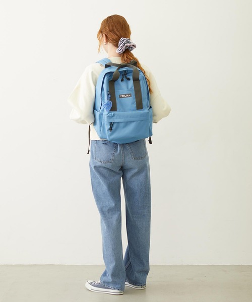 MILKFED.(ミルクフェド)の「BFF BACKPACK(バックパック/リュック・レディース・ライトブルー/ブラック/ネイビー/パープル・ONE SIZE)」の9枚目の写真