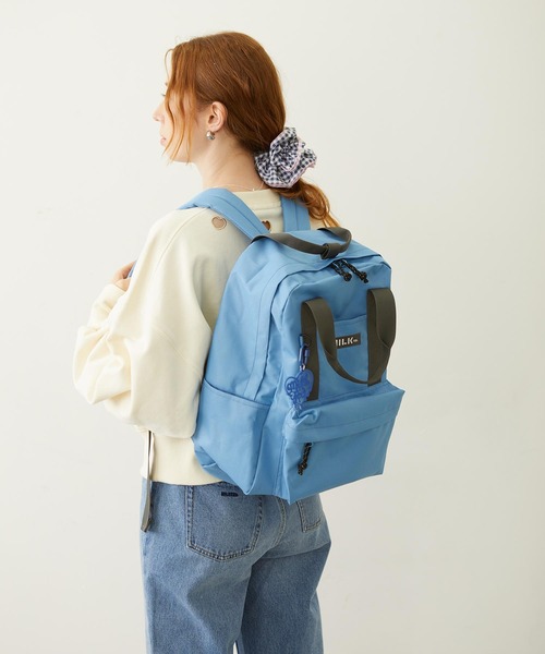 MILKFED.(ミルクフェド)の「BFF BACKPACK(バックパック/リュック・レディース・ライトブルー/ブラック/ネイビー/パープル・ONE SIZE)」の5枚目の写真