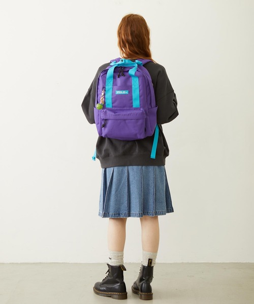 MILKFED.(ミルクフェド)の「BFF BACKPACK(バックパック/リュック・レディース・ライトブルー/ブラック/ネイビー/パープル・ONE SIZE)」の18枚目の写真