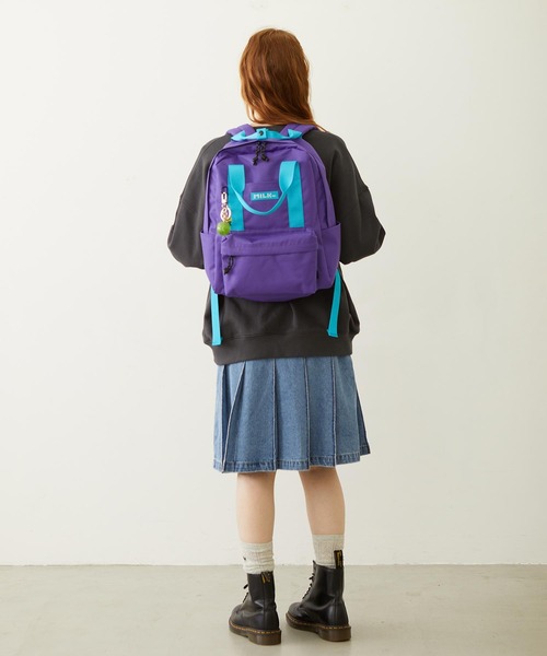 MILKFED.(ミルクフェド)の「BFF BACKPACK(バックパック/リュック・レディース・ライトブルー/ブラック/ネイビー/パープル・ONE SIZE)」の19枚目の写真