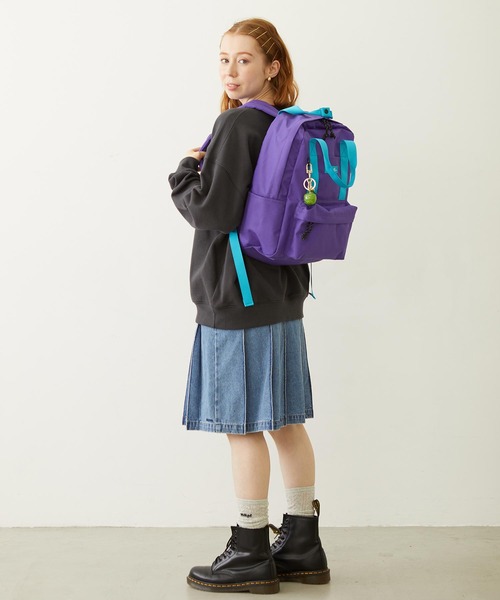 MILKFED.(ミルクフェド)の「BFF BACKPACK(バックパック/リュック・レディース・ライトブルー/ブラック/ネイビー/パープル・ONE SIZE)」の21枚目の写真