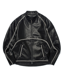 WKNDRS（ウィーキャンドース）の「WASHED LEATHER JK (BLACK)（ライダースジャケット）」