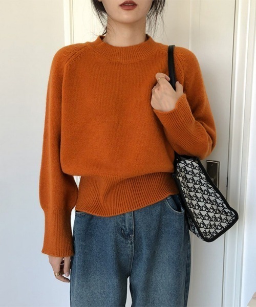 Beststore(ベストストア)の「クールネックニット オーバーサイズニットセーター(ニット/セーター・レディース・ホワイト/ベージュ/ダークブルー/ダークグリーン/ブルー/ブラック/ブラウン系その他・FREE)」の4枚目の写真