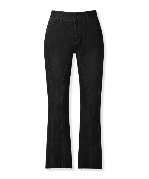 AVANDRESS（アバンドレス ）の「Thin Bootscut Pants DARK BLACK（デニムパンツ・レディース・ダークブラック・SMALL/MEDIUM/LARGE/X-LARGE）」の16枚目の写真