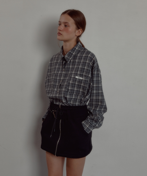LETERIE（レテリー）の「BELT ZIPPER MINI SKIRT_BLACK（スカート・レディース・ブラック・FREE）」の3枚目の写真