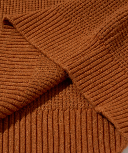 OUTSTANDING(アウトスタンディング)の「WAFFLE CREW NECK KNIT_BRICK(ニット/セーター・メンズ・その他・SMALL)」の4枚目の写真
