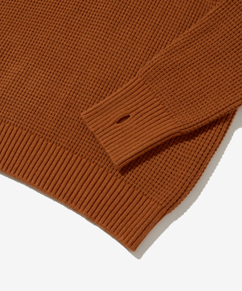 OUTSTANDING(アウトスタンディング)の「WAFFLE CREW NECK KNIT_BRICK(ニット/セーター・メンズ・その他・SMALL)」の6枚目の写真