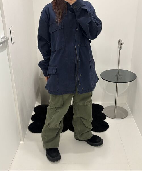 SLOWACID（スローアシッド）の「ダイダコットンワイドカーゴパンツ[カーキ]（スウェットパンツ・レディース・その他・MEDIUM/LARGE/SMALL）」の6枚目の写真