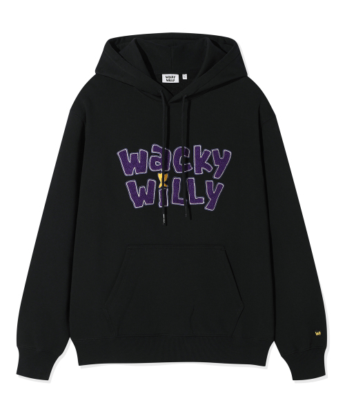 Wacky WiLLy(ワッキーウィリー)の「起毛タイポグラフィックフードブラック(パーカー・レディース・その他・SMALL/MEDIUM/LARGE/X-LARGE)」の2枚目の写真