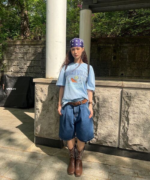 Wacky WiLLy(ワッキーウィリー)の「バミューダデニムショートパンツインディゴ(デニムパンツ・レディース・その他・MEDIUM/LARGE/X-LARGE/SMALL)」の6枚目の写真