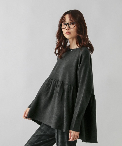 セール】ふわふわHugmeペプラム/599608（ニット/セーター）｜GLOBAL