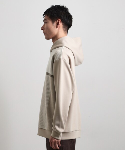 THE SHOP TK （ザ ショップ ティーケー ）の「【大人の休日スタイルにはこれ！】フロントチェック柄ニットパーカ　洗濯機OK（パーカー・メンズ・ベージュ系1/ネイビー系1/ホワイト系4・04/03/02）」の17枚目の写真