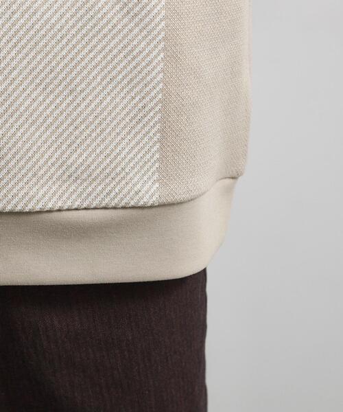 THE SHOP TK （ザ ショップ ティーケー ）の「【大人の休日スタイルにはこれ！】フロントチェック柄ニットパーカ　洗濯機OK（パーカー・メンズ・ベージュ系1/ネイビー系1/ホワイト系4・04/03/02）」の21枚目の写真