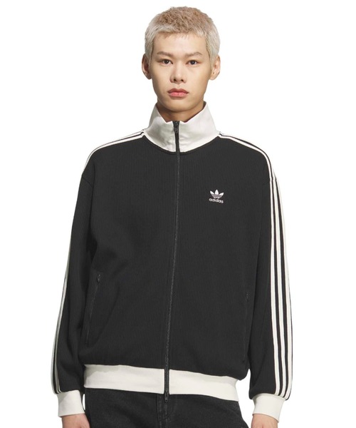 adidas(アディダス)の「adidas WAFFLE CLASSIC TRACK TOP / アディダス ワッフル クラシック トラックトップ【SP】(その他アウター・メンズ・ブラック・XS/S/M/L/XL/XXL)」の2枚目の写真