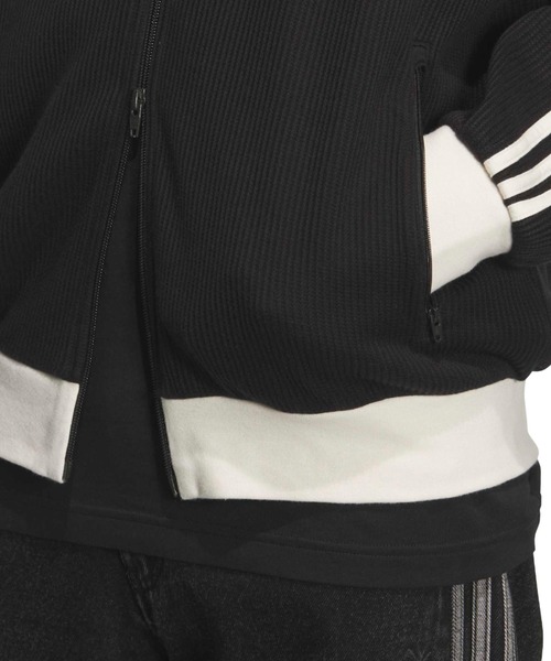 adidas(アディダス)の「adidas WAFFLE CLASSIC TRACK TOP / アディダス ワッフル クラシック トラックトップ【SP】(その他アウター・メンズ・ブラック・XS/S/M/L/XL/XXL)」の6枚目の写真