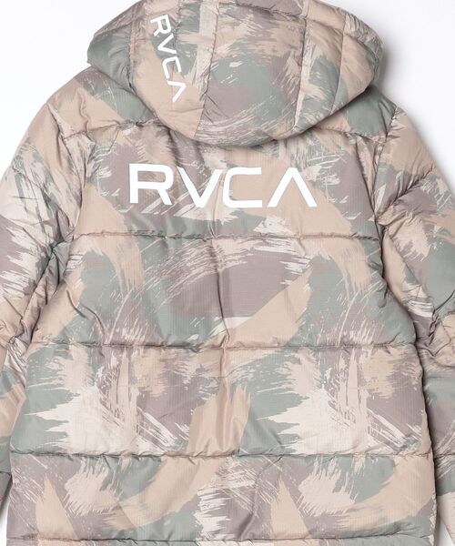 RVCA（ルーカ）の「ルーカ RVCA BACK PRINT PUFFER JKT サーフ ジャケット（ダウンジャケット/コート・メンズ・カーキ/ブラック・S/M/L）」の4枚目の写真
