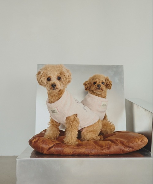 common gull products.(コモンガルプロダクツ)の「ほたて色のcommon gull products. dog kint(ペットウェア・レディース・ネイビー/ピンク系/ホワイト系・SMALL/MEDIUM/LARGE)」の3枚目の写真