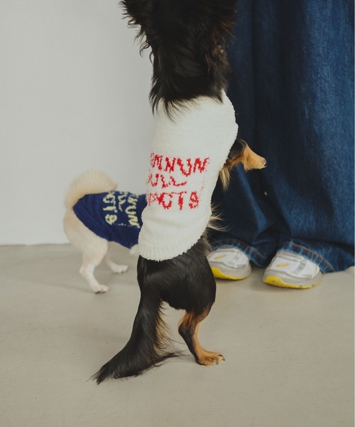 common gull products.(コモンガルプロダクツ)の「ほたて色のcommon gull products. dog kint(ペットウェア・レディース・ネイビー/ピンク系/ホワイト系・SMALL/MEDIUM/LARGE)」の4枚目の写真
