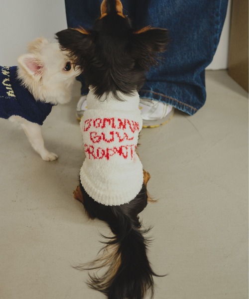 common gull products.(コモンガルプロダクツ)の「ほたて色のcommon gull products. dog kint(ペットウェア・レディース・ネイビー/ピンク系/ホワイト系・SMALL/MEDIUM/LARGE)」の7枚目の写真