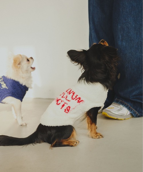 common gull products.(コモンガルプロダクツ)の「ほたて色のcommon gull products. dog kint(ペットウェア・レディース・ネイビー/ピンク系/ホワイト系・SMALL/MEDIUM/LARGE)」の14枚目の写真
