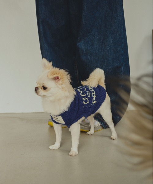 common gull products.(コモンガルプロダクツ)の「ほたて色のcommon gull products. dog kint(ペットウェア・レディース・ネイビー/ピンク系/ホワイト系・SMALL/MEDIUM/LARGE)」の15枚目の写真
