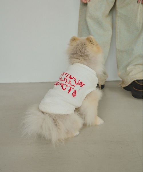 common gull products.(コモンガルプロダクツ)の「ほたて色のcommon gull products. dog kint(ペットウェア・レディース・ネイビー/ピンク系/ホワイト系・SMALL/MEDIUM/LARGE)」の16枚目の写真