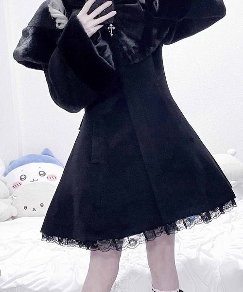 TETOYちゃんコラボ】クロスリボンケープ付きコート（その他アウター