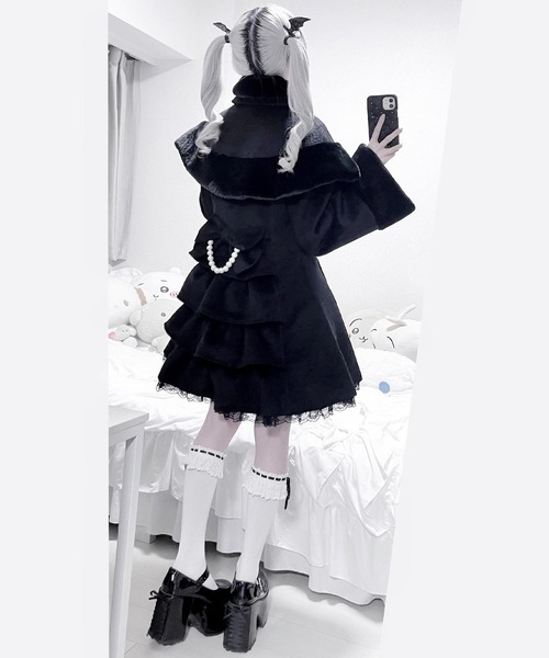 TETOYちゃんコラボ】クロスリボンケープ付きコート（その他アウター