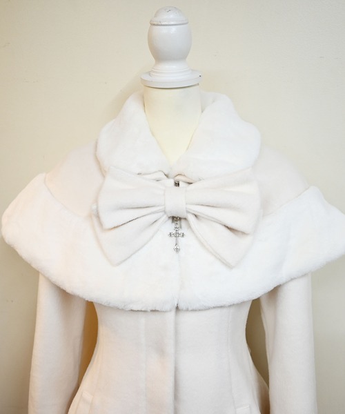 TETOYちゃんコラボ】クロスリボンケープ付きコート（その他アウター